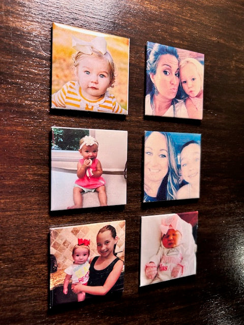 Create Your Own Photo Magnets – Set of 6 (2x2 Inch) Click Here to Add Images